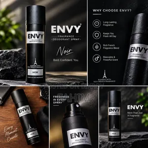 ENVY Noir Fragrance Deodorant Spray
Premium Fragrance | Long-Lasting