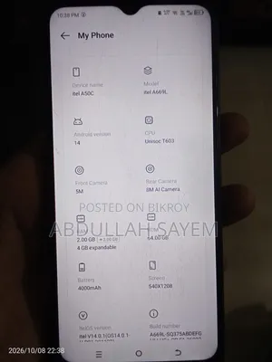 Itel A50C 32 GB Black