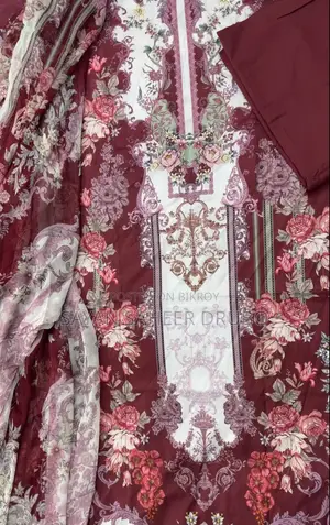 Pure Silk Orna and Cotton Dress