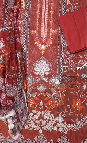 Pure Silk Orna and Cotton Dress