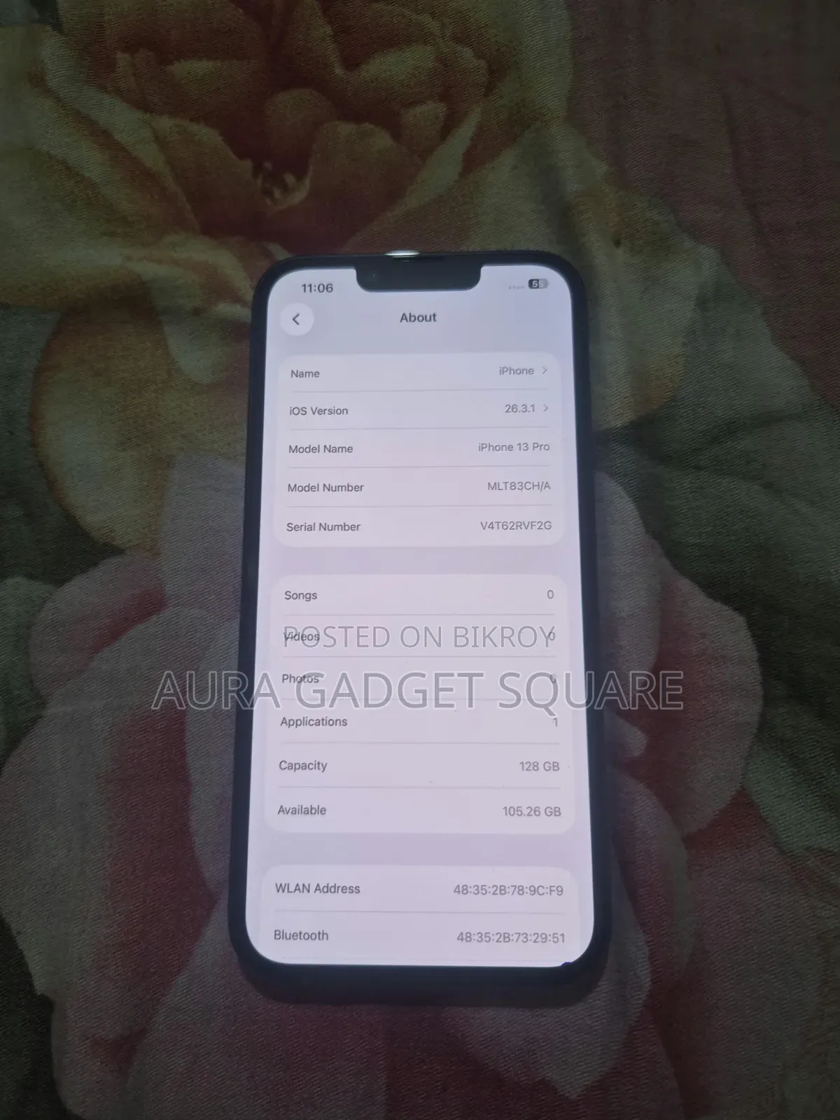 নিউ অ্যাপল আইফোন ১৩ ১২৮ জিবি পিংক