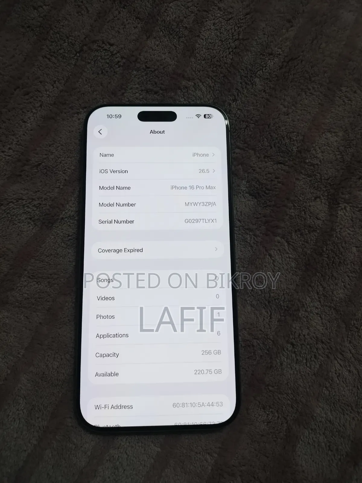 Apple iPhone 16 Pro Max 256 GB Gray
