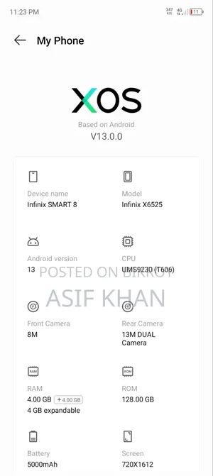 Infinix Smart 8 Plus 128 GB