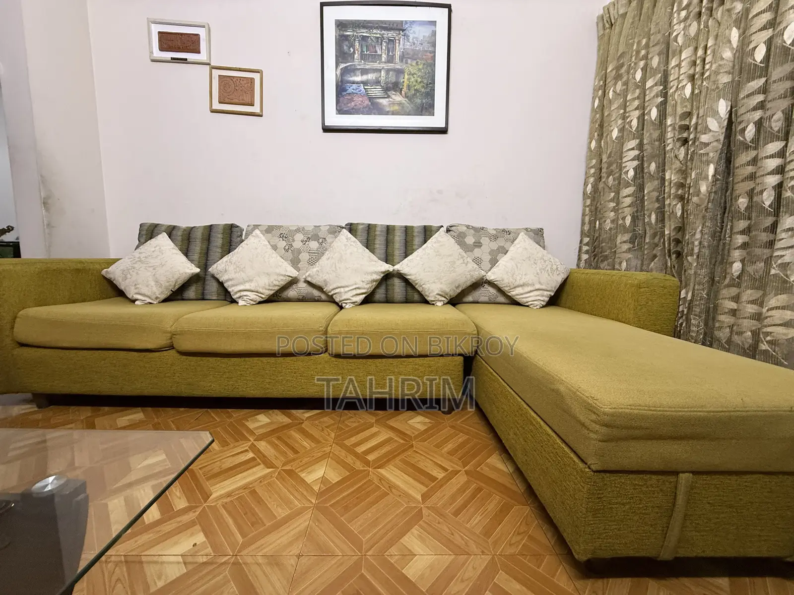 ৫ সিটার এল শেপড সোফা সেট