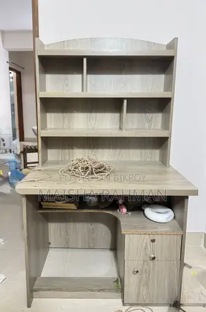 Study Table With Bookshelf – Good Condition