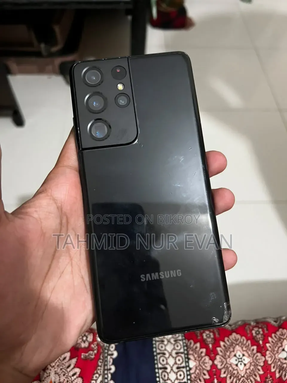 স্যামসাং গ্যালাক্সি এস২১ আল্ট্রা ৫জি ২৫৬ জিবি ব্ল্যাক