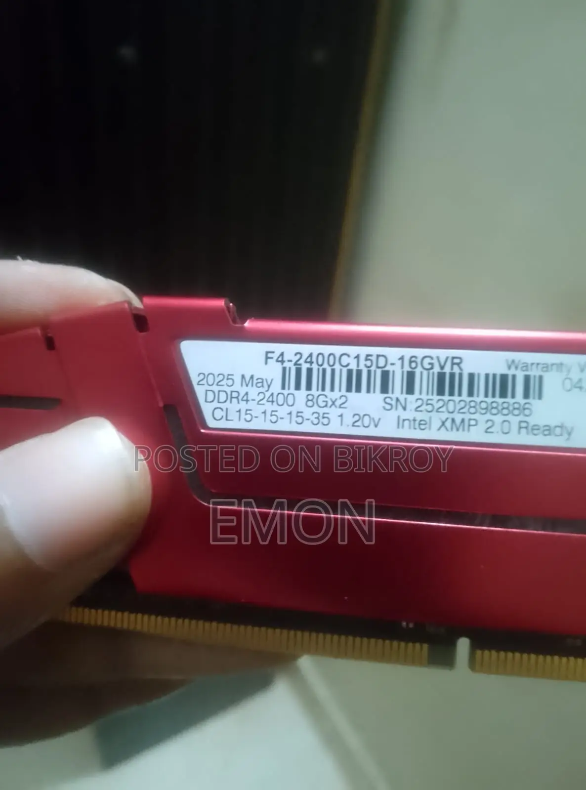 G.Skill Ripjaws V 8GB DDR4 2400MHz Desktop RAM
