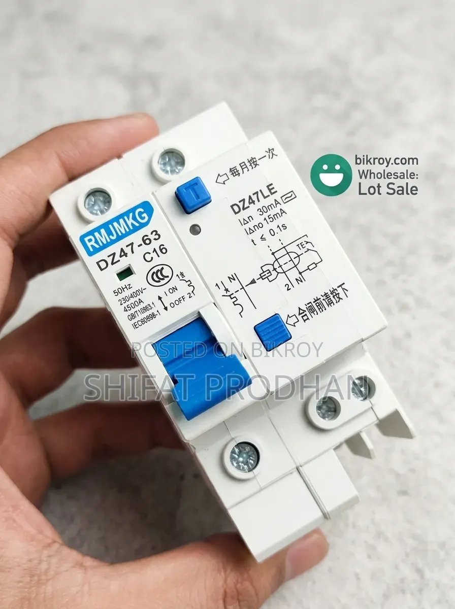 Dz47le C20 Rcbo Breaker Lot or Wholesale Sale. Total Quantity: [100].