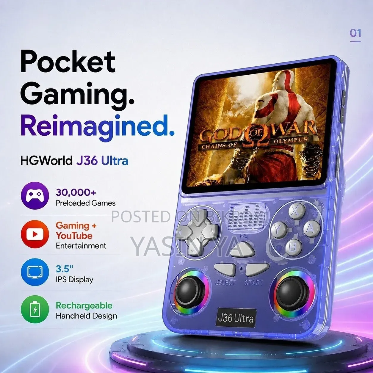 J36 Ultra Retro Handheld Game Console