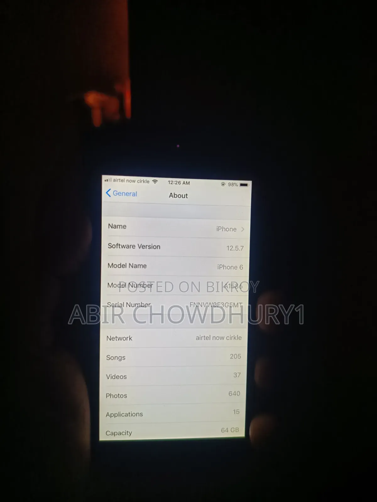 অ্যাপল আইফোন ৬ চৌষট্টি জিবি ব্রোঞ্জ