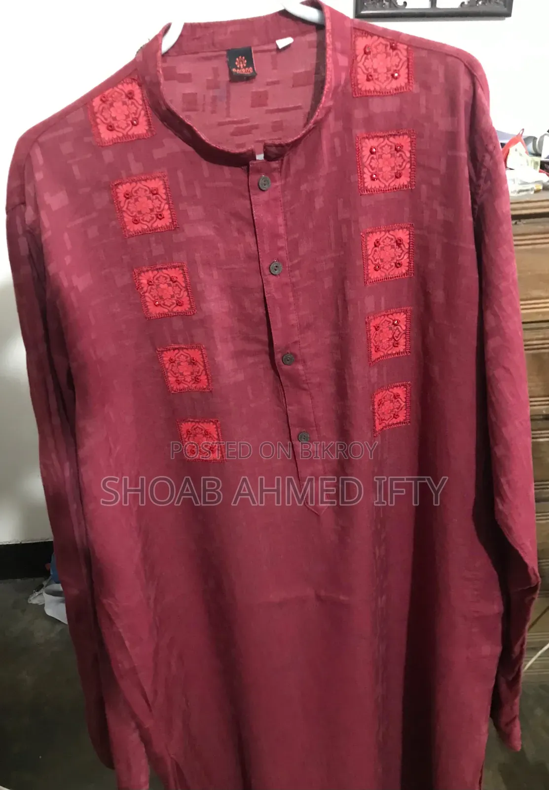 আড়ং থেকে লাল পাঞ্জাবি