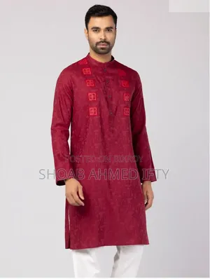 Red Panjabi From Aarong