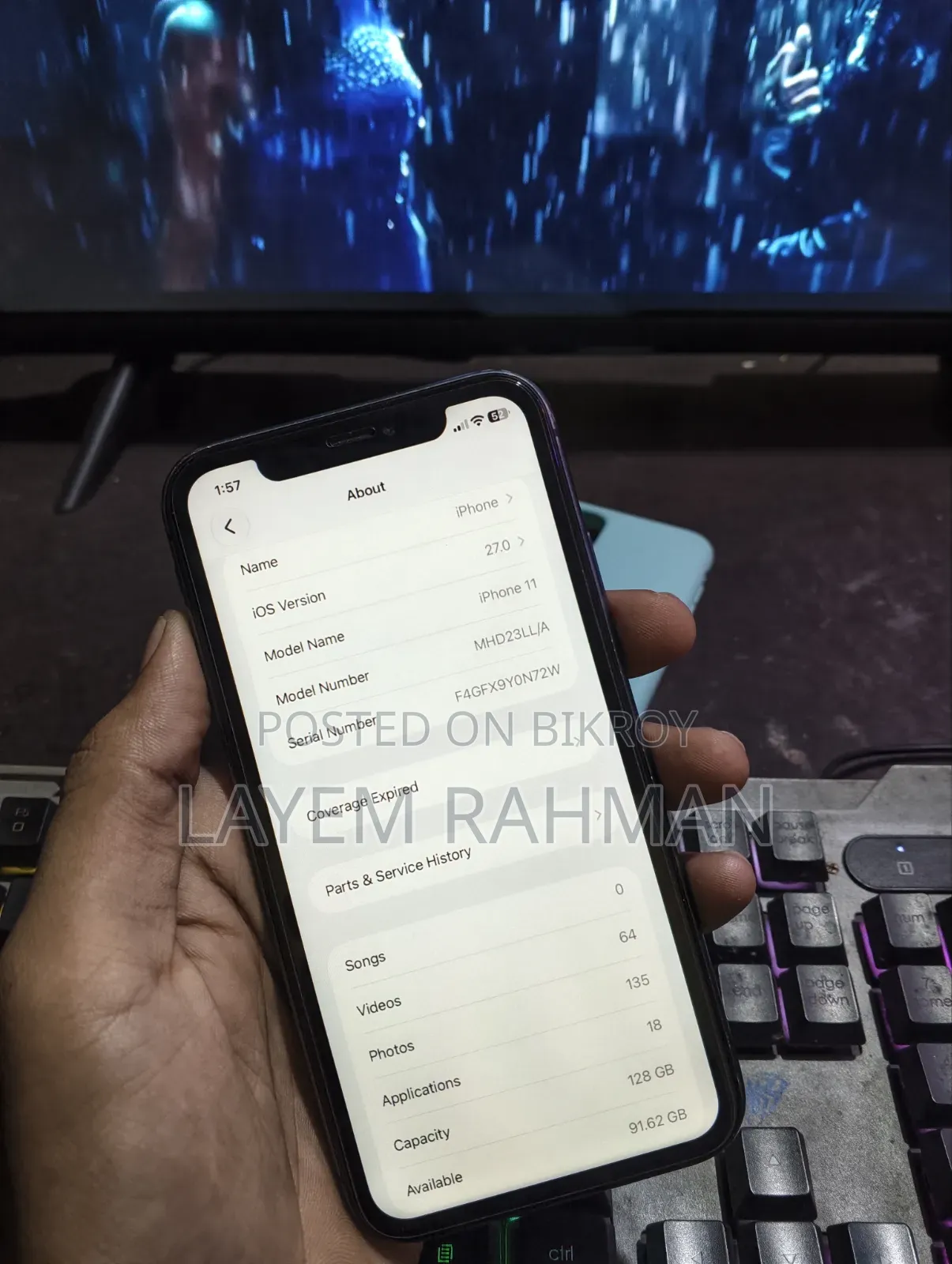 Apple iPhone 11 128 GB Black