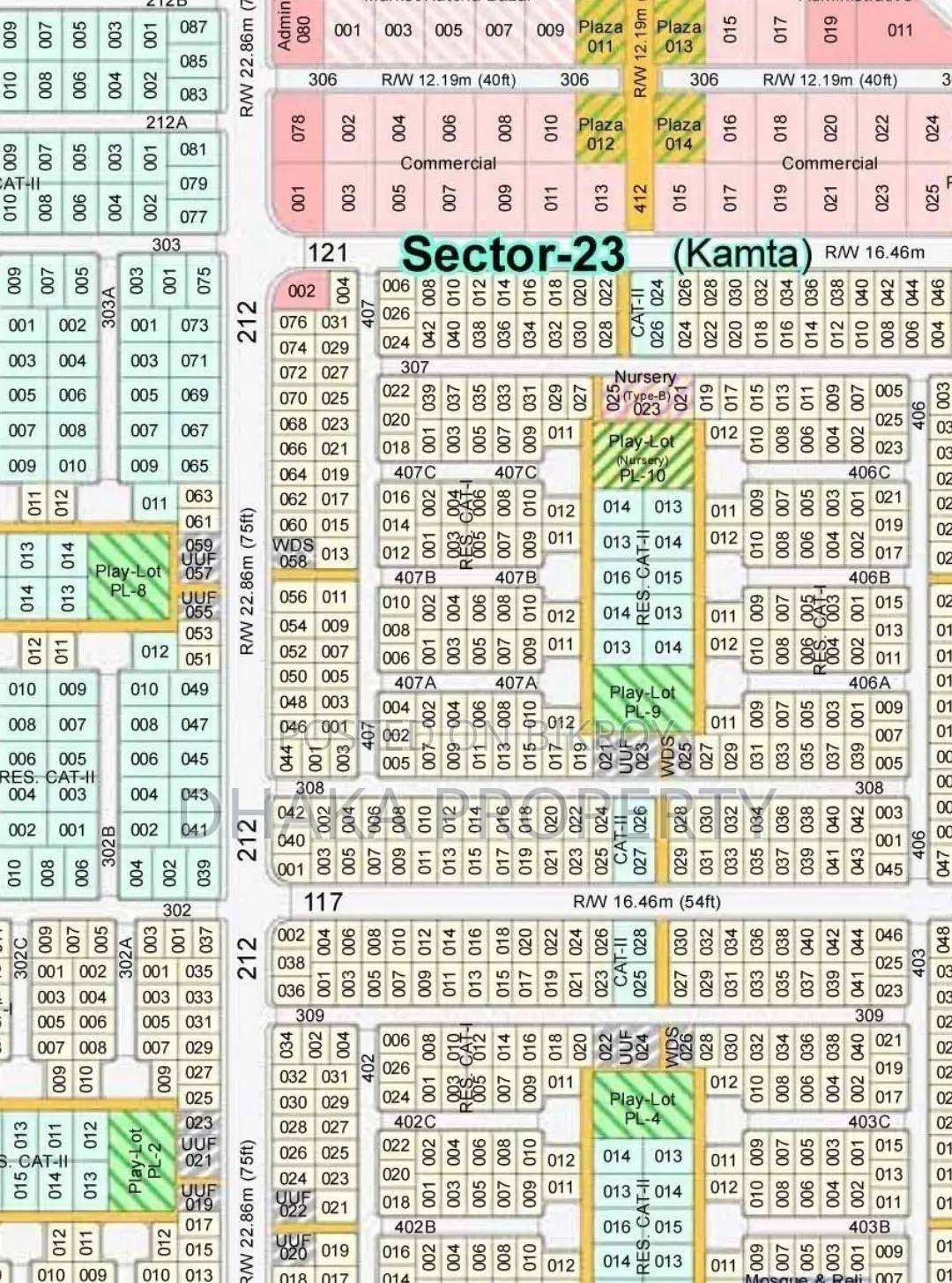 3 Katha Land Sale South Facing at Sector-23