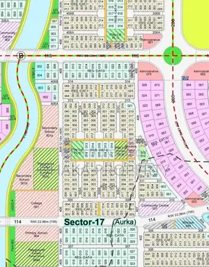 3 Katha Land Sale Lake South at Sector-17
