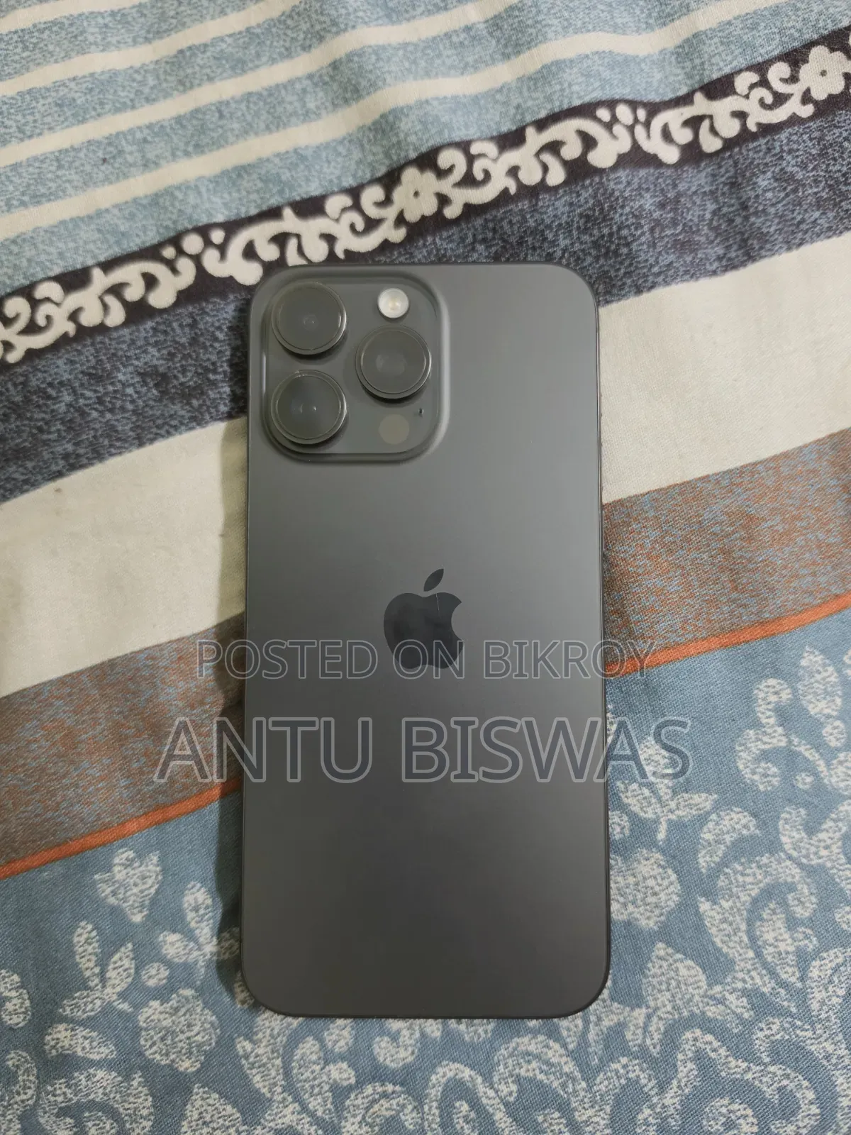 অ্যাপল আইফোন ১৫ প্রো ম্যাক্স ২৫৬ জিবি ব্ল্যাক