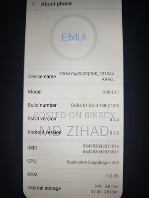 Huawei Y9 32 GB Blue