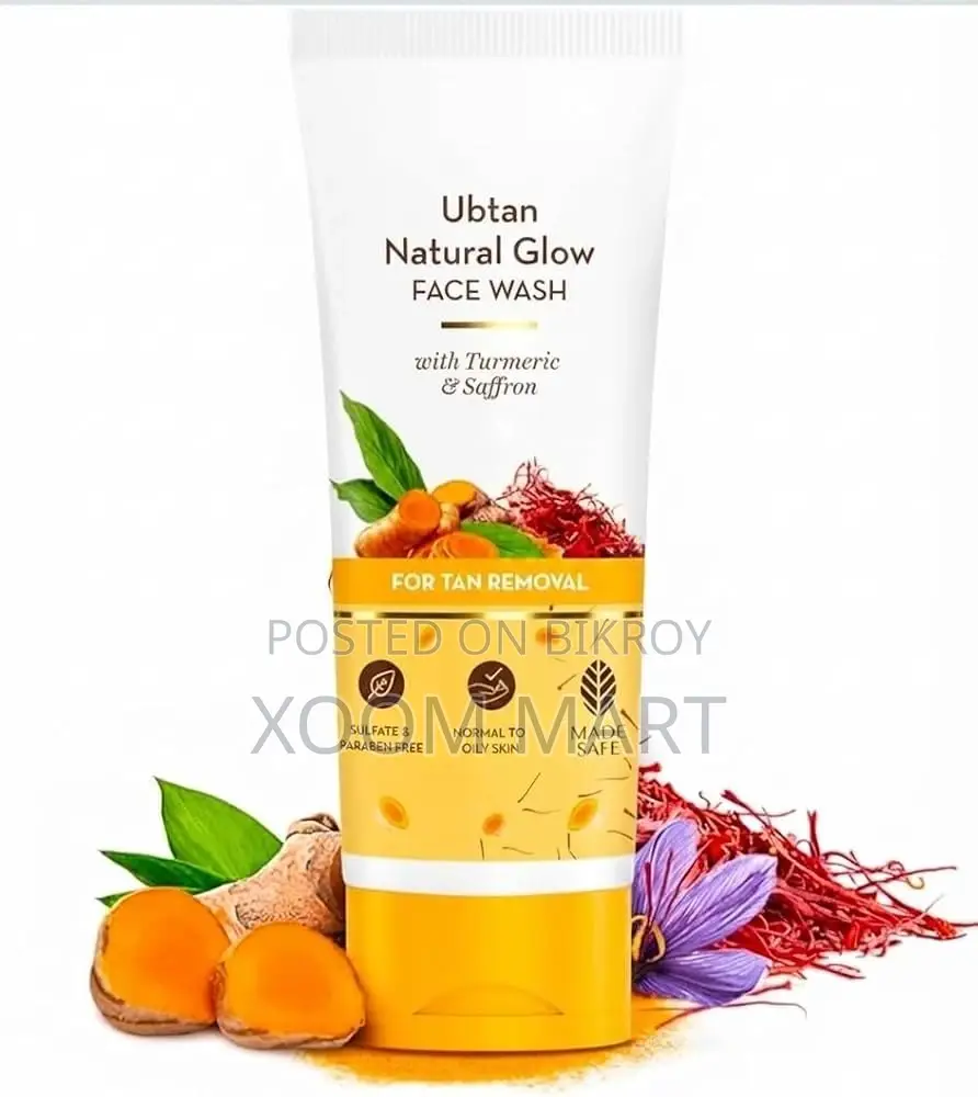 Ubtan Natural Glow Face Wash With Turmeric & Saffron – 100 Ml
