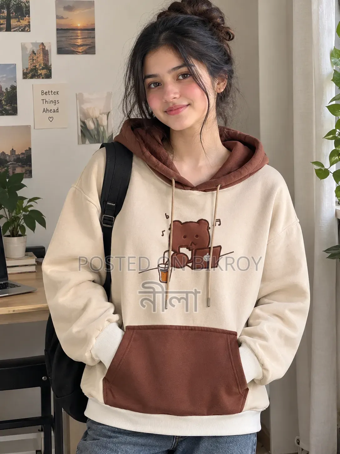 Girls Stylish Hoodie (All Bangladesh Delivery Charge Only 60 BDT)
