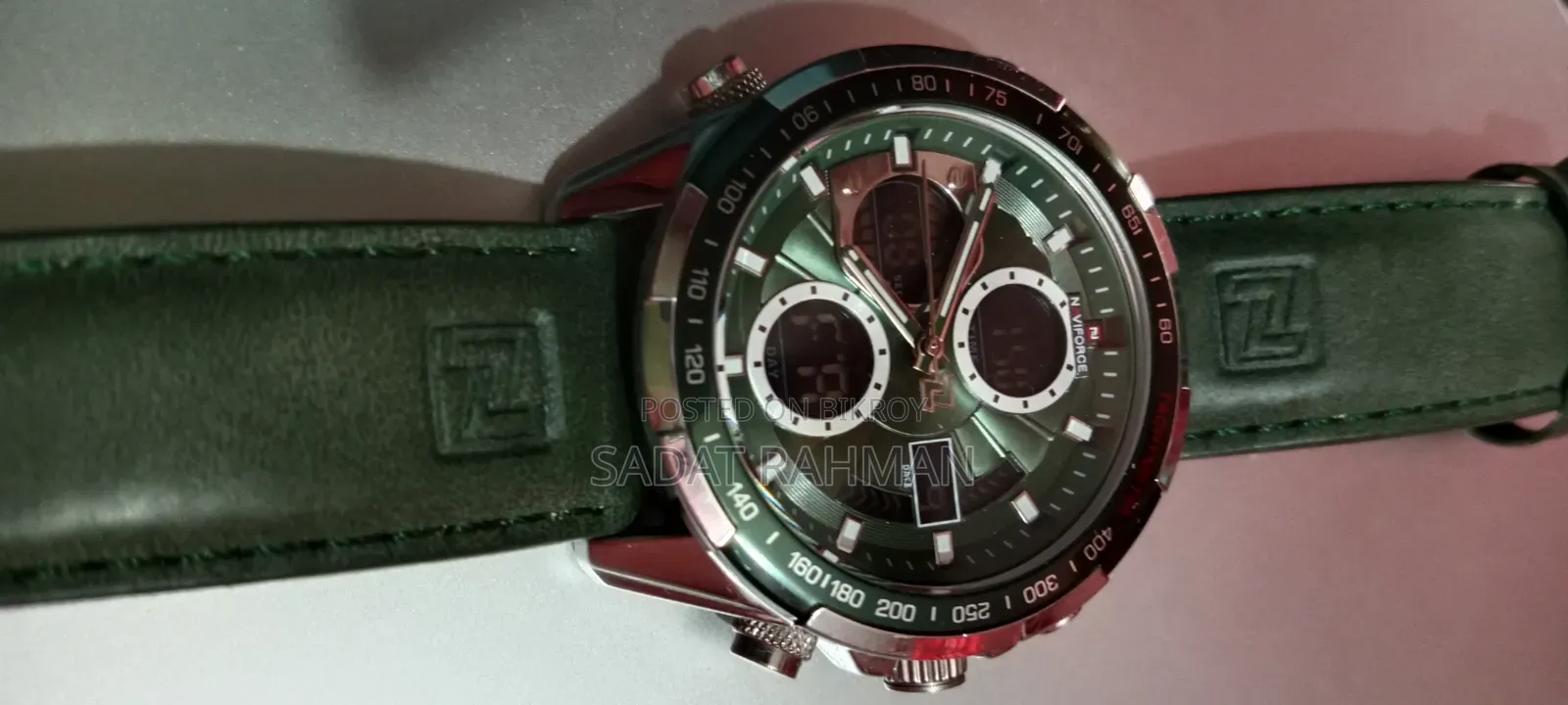 Naviforce Watch Silver Green