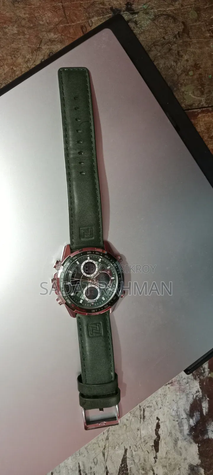 Naviforce Watch Silver Green