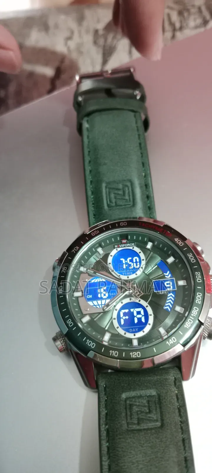 Naviforce Watch Silver Green