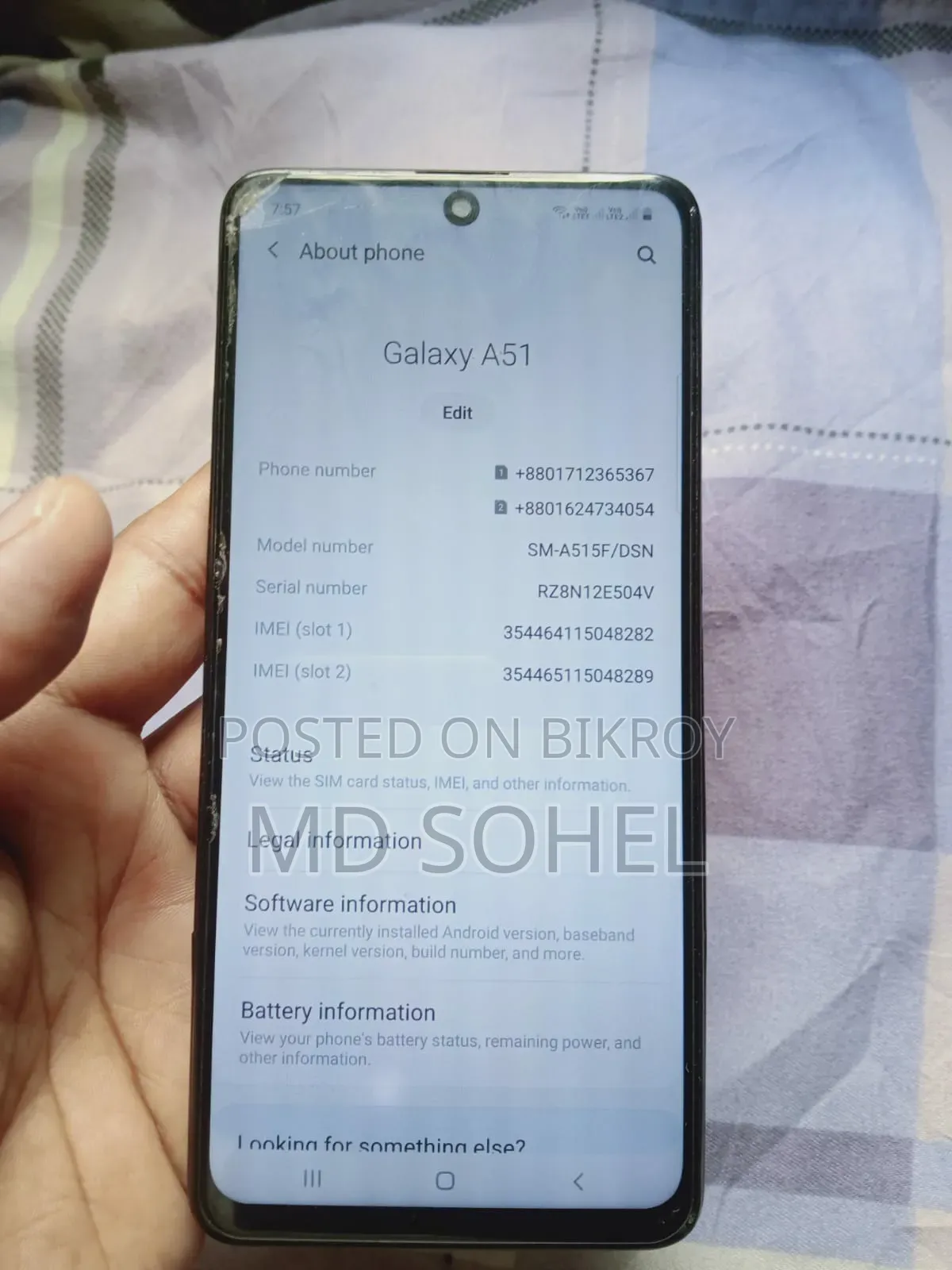 Samsung Galaxy A51 5G 128 GB Purple