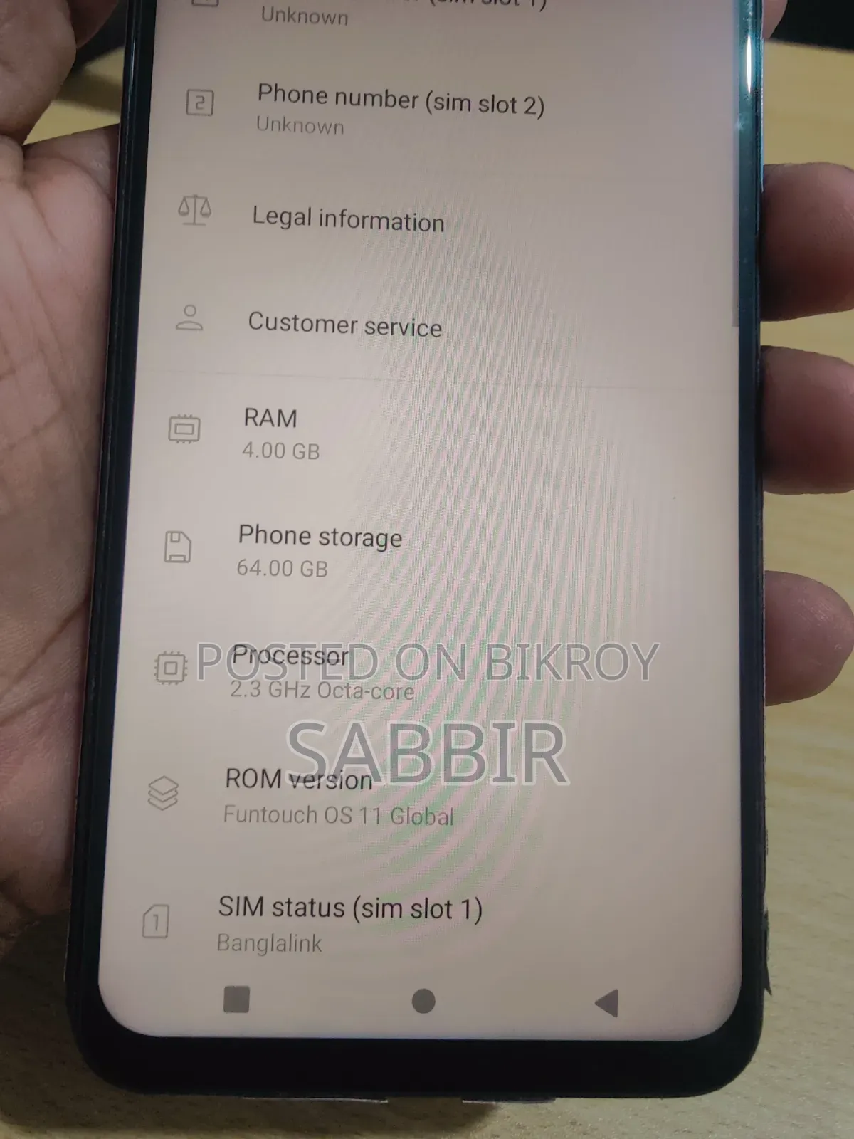 Vivo Y20 64 GB Orange