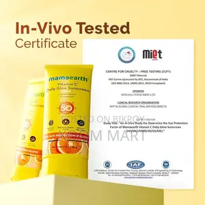 Mamaearth Vitamin C Daily Glow Sunscreen SPF 50 PA++++ - 80 Gm