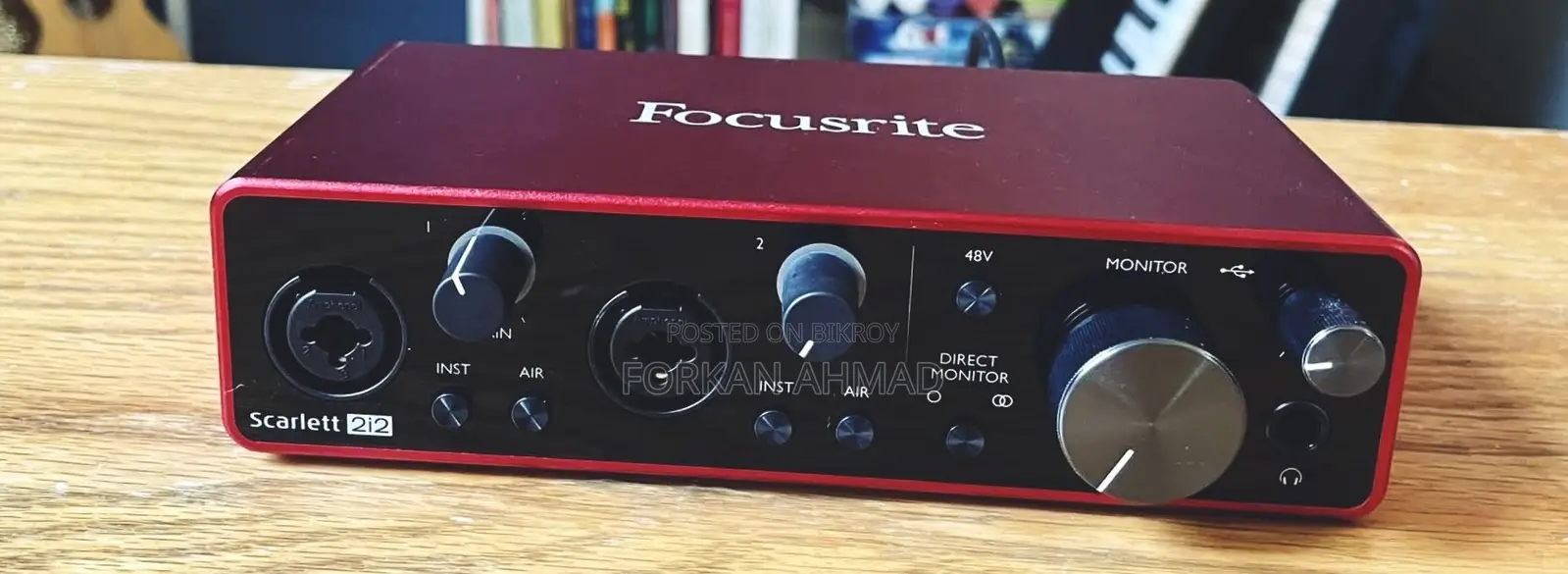 KRK Rokit 4 3rd Gen. Sound Monitor & Sound Card (Focusrite 2i2 3rd Gen)