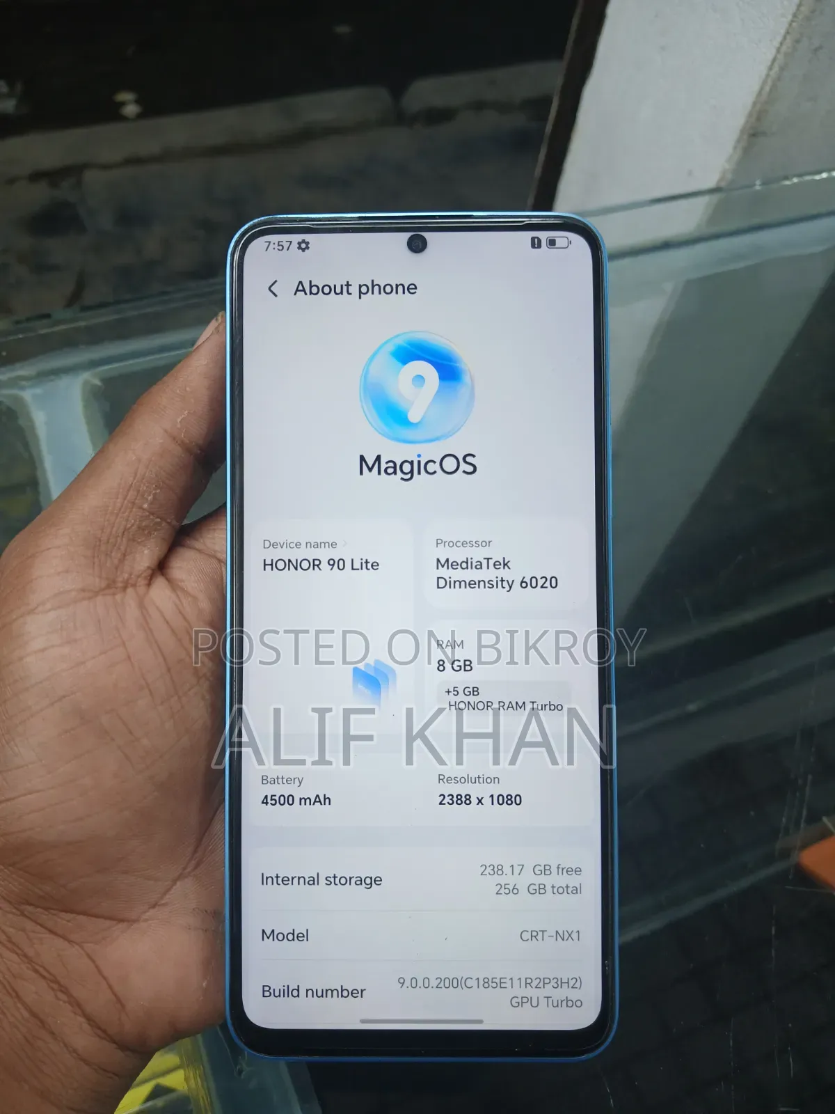 Honor 90 Lite 256 GB Blue