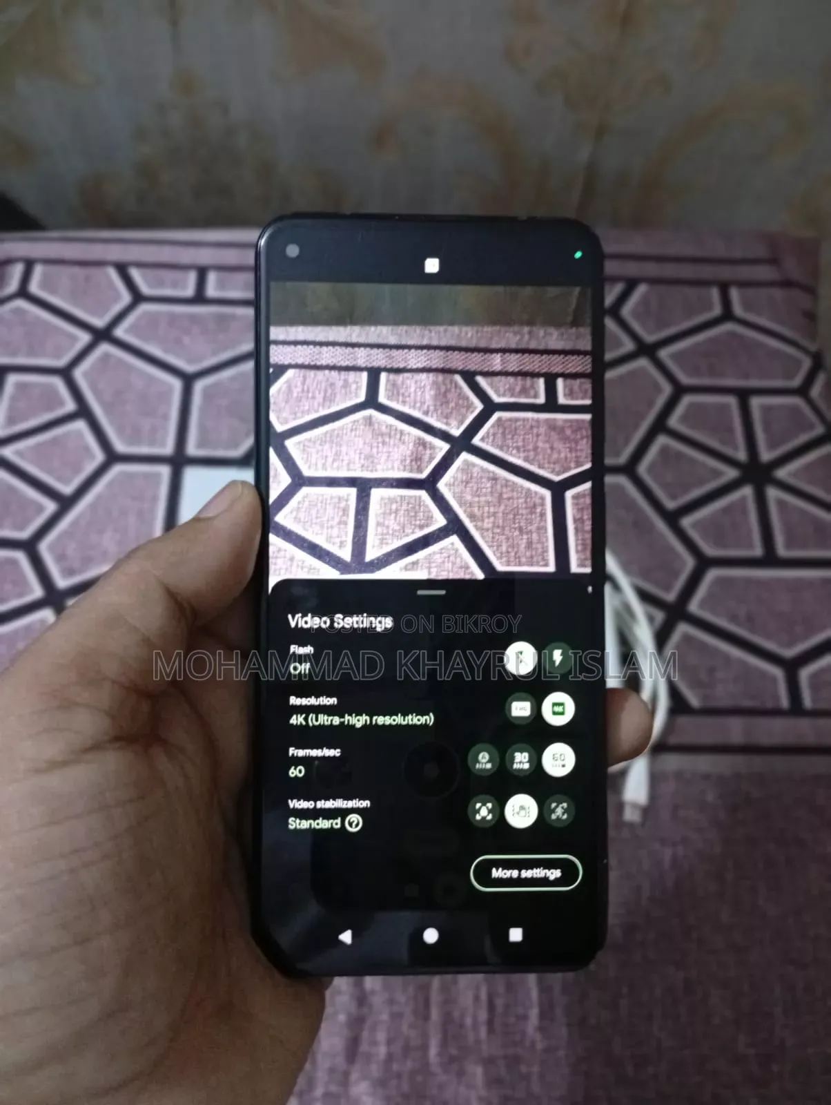 গুগল পিক্সেল ৫এ ৫জি ১২৮ জিবি কালো