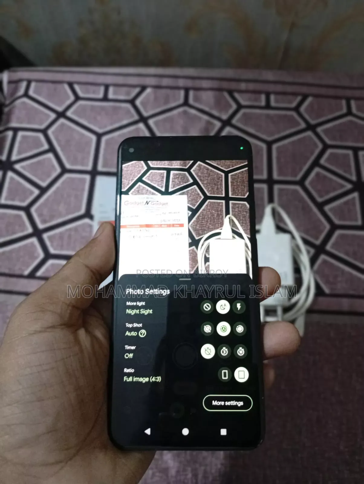 গুগল পিক্সেল ৫এ ৫জি ১২৮ জিবি কালো