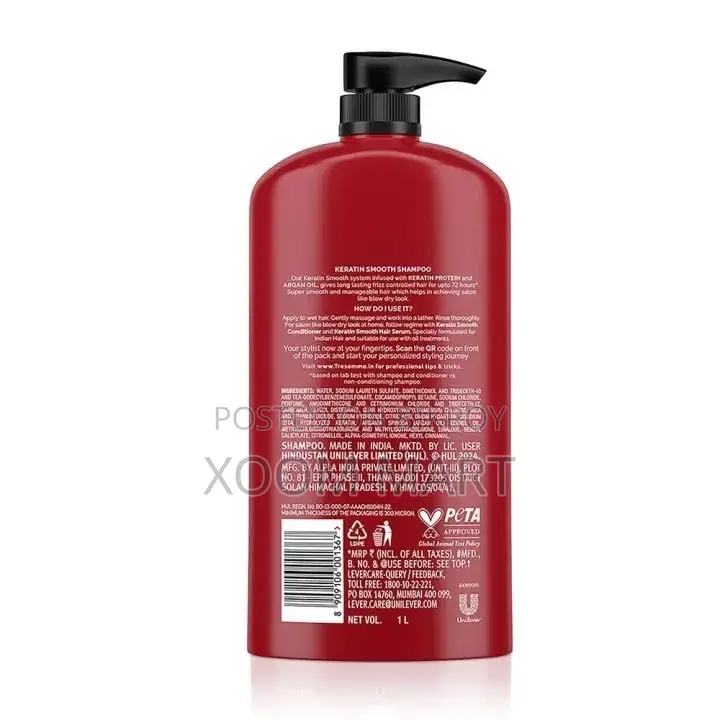 TRESemme Keratin Smooth+ Shampoo 1 Liter