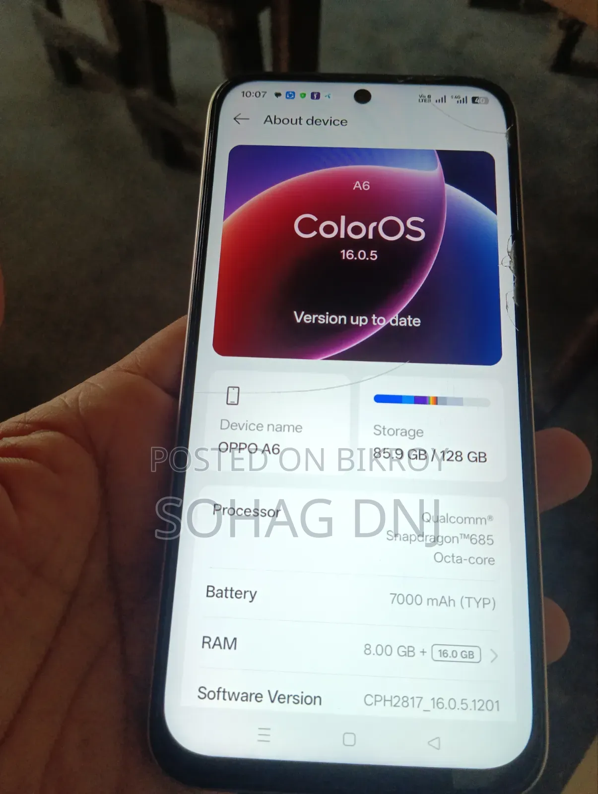 Oppo A6 128 GB Silver