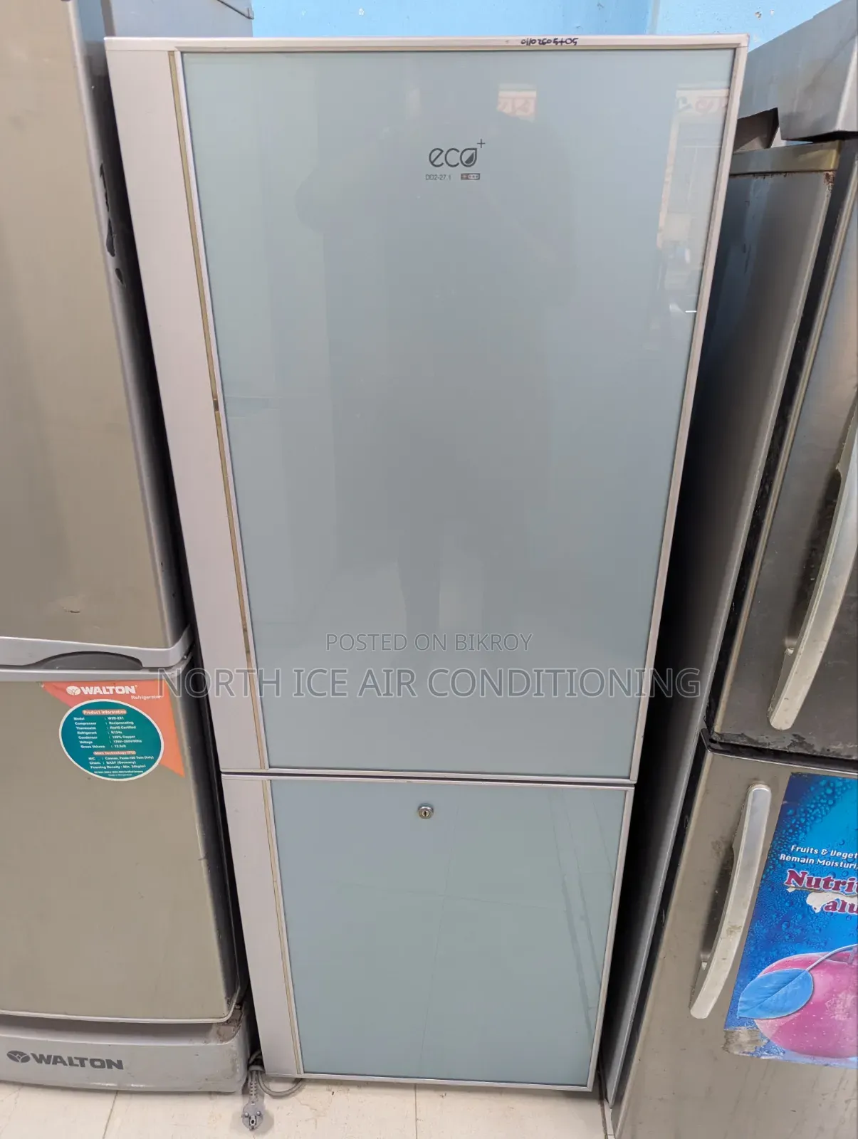Eco+ Glass Door Fridge 232 Ltr.