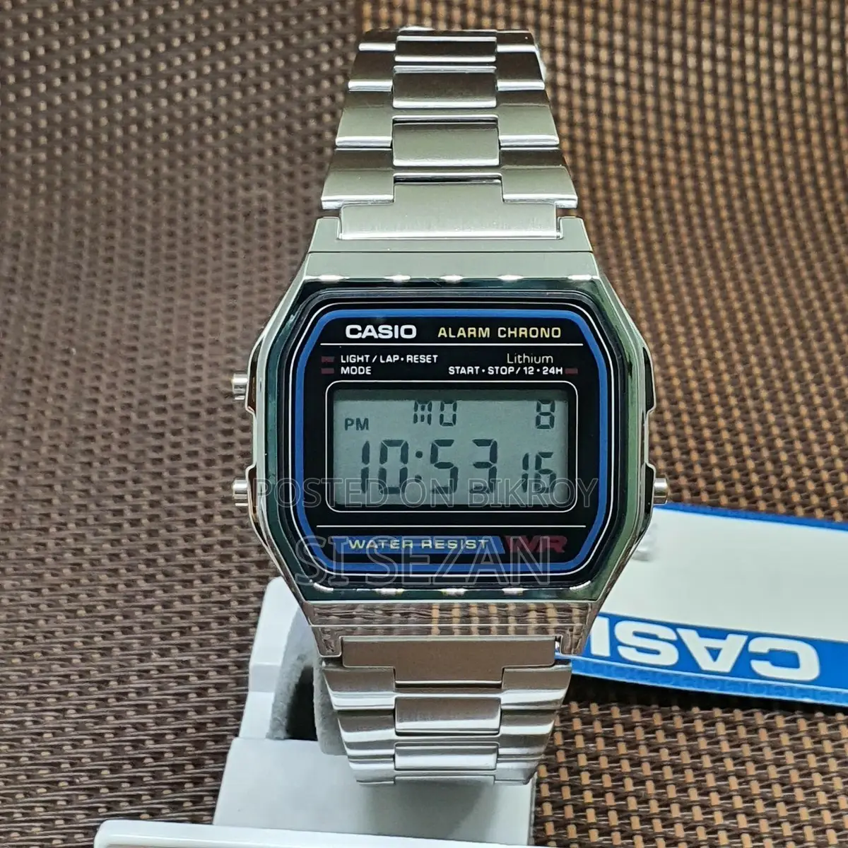 Original Casio Vintage A159W Digital Stainless Steel Watch (Brand New)