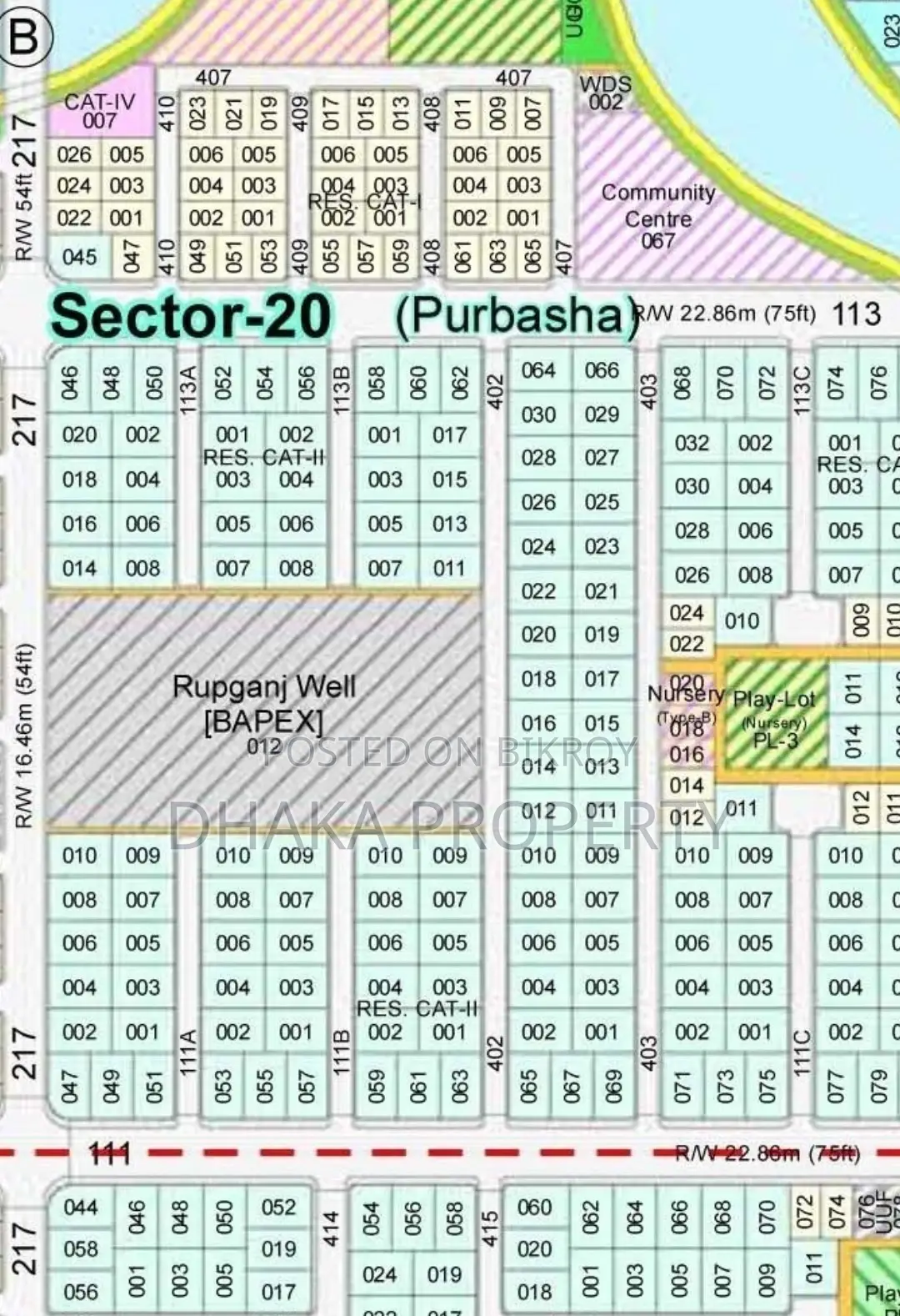 5 Katha Land Sale Park East at Sector-20