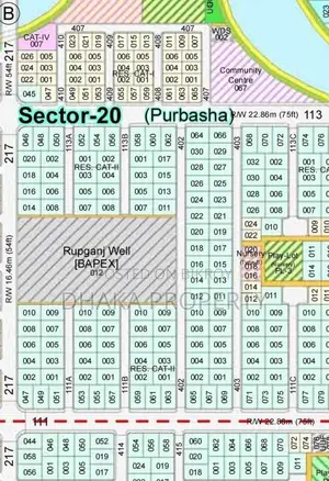 5 Katha Land Sale Park East at Sector-20