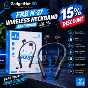 FRB N-27 Wireless Neckband — Play Your Own Sound!