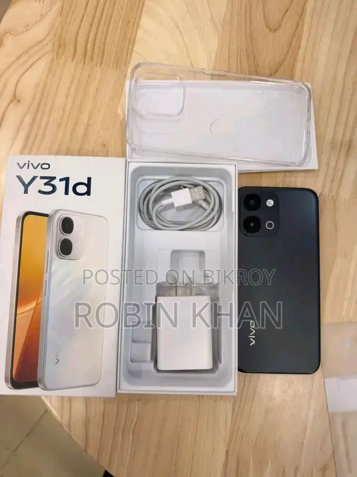 New Vivo Y31d 128 GB Black