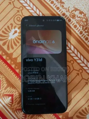 New Vivo Y31d 128 GB Black