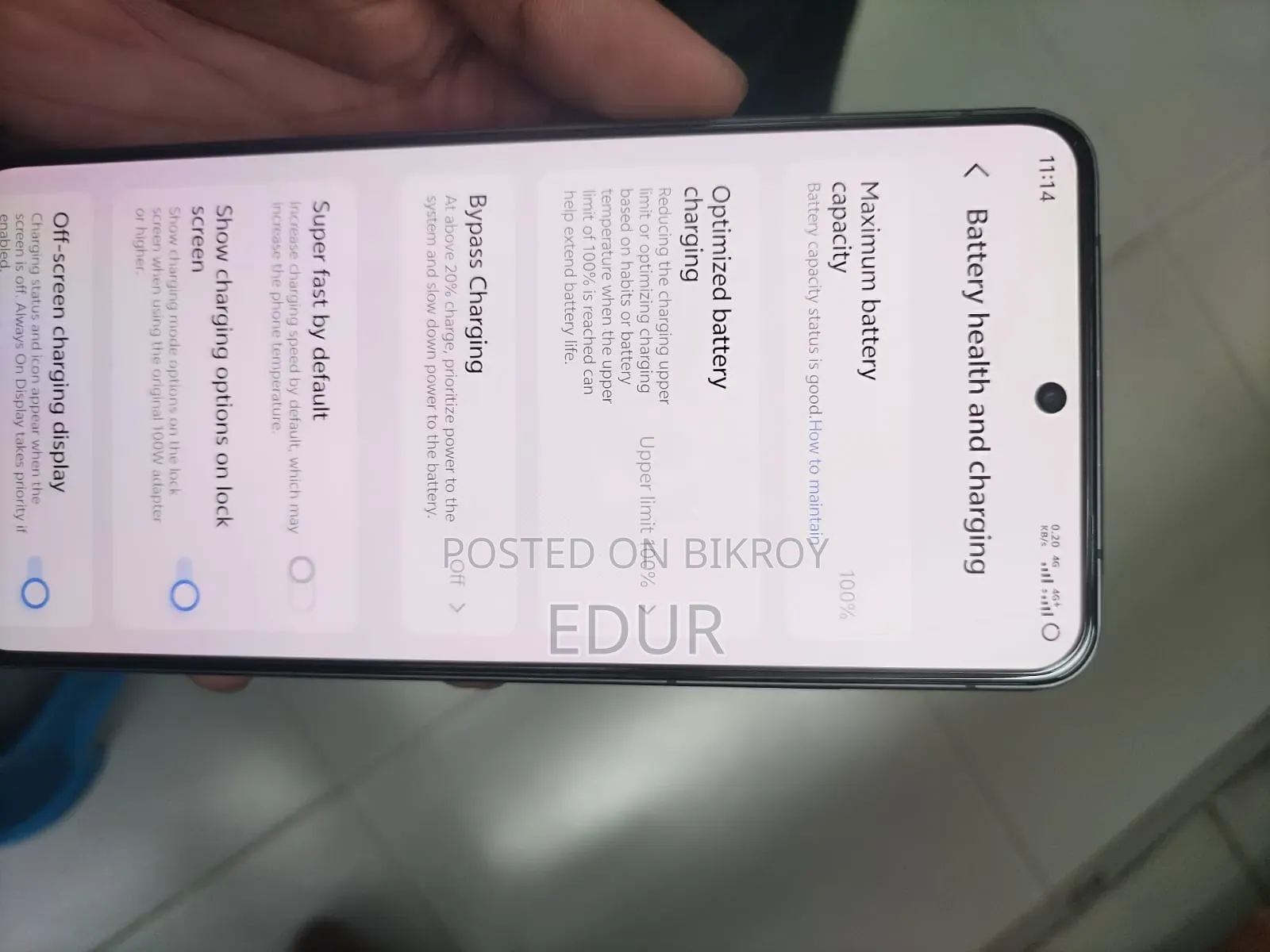 আইকিউওও ১১ ২৫৬ জিবি কমলা