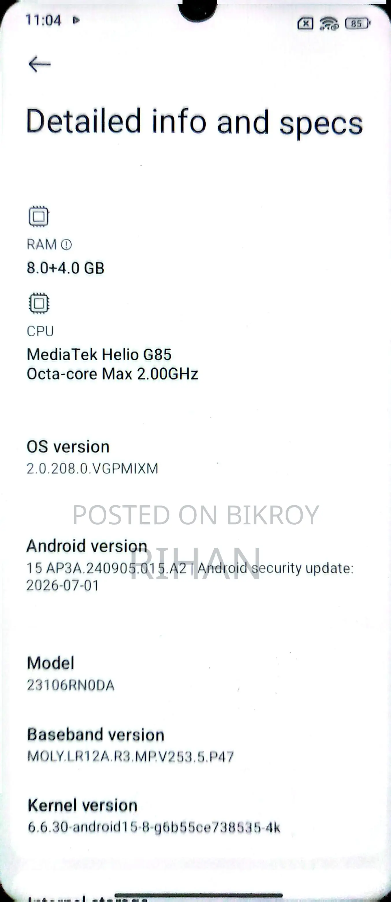Xiaomi Redmi 13C 256 GB Green