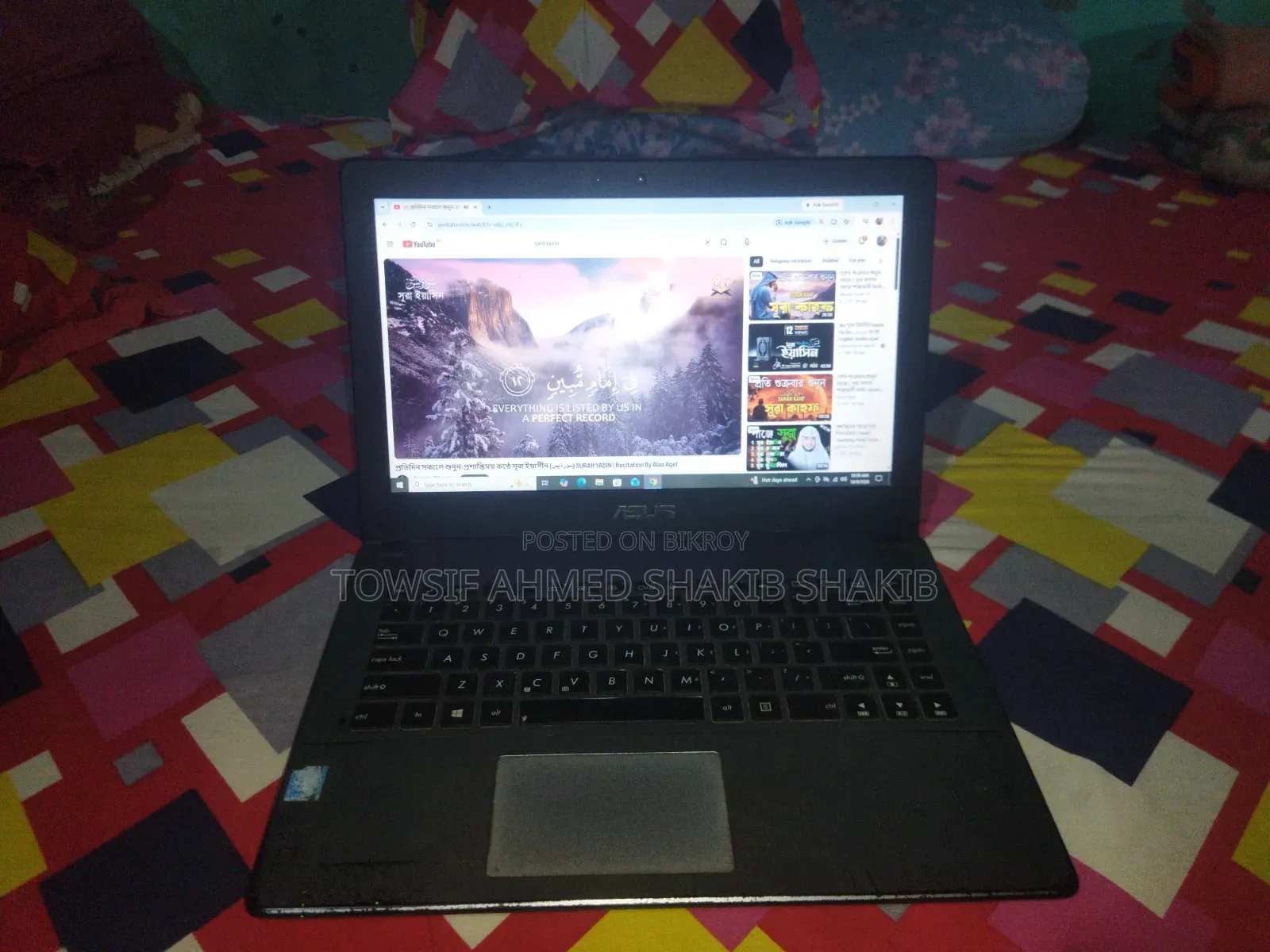 Laptop Asus 4GB SSD 48GB