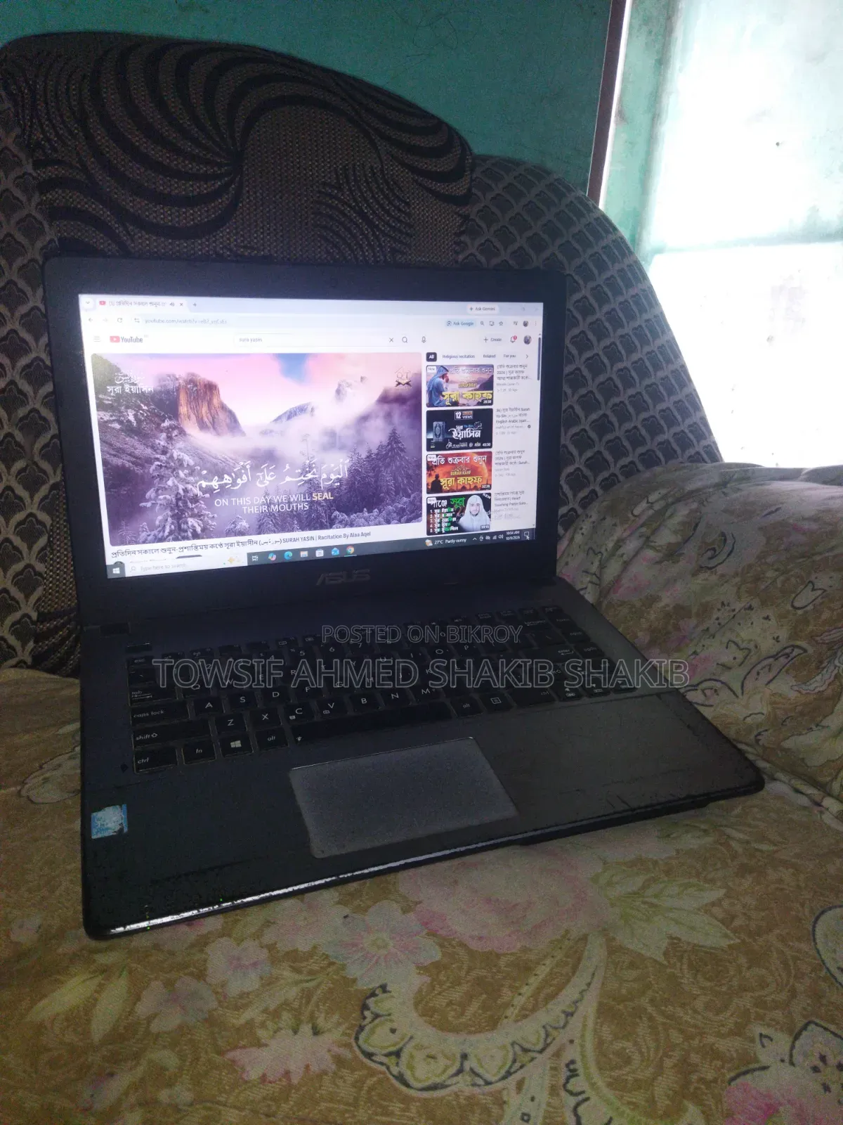 Laptop Asus 4GB SSD 48GB