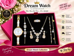 Premium Touch Watch & Jewelry Gift Set