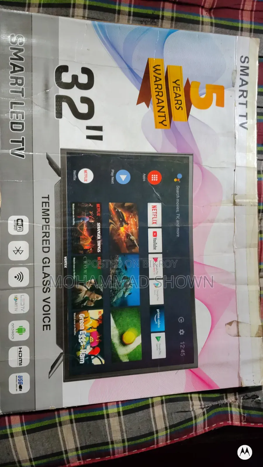 An Android Voice Control Smart TV will be sold