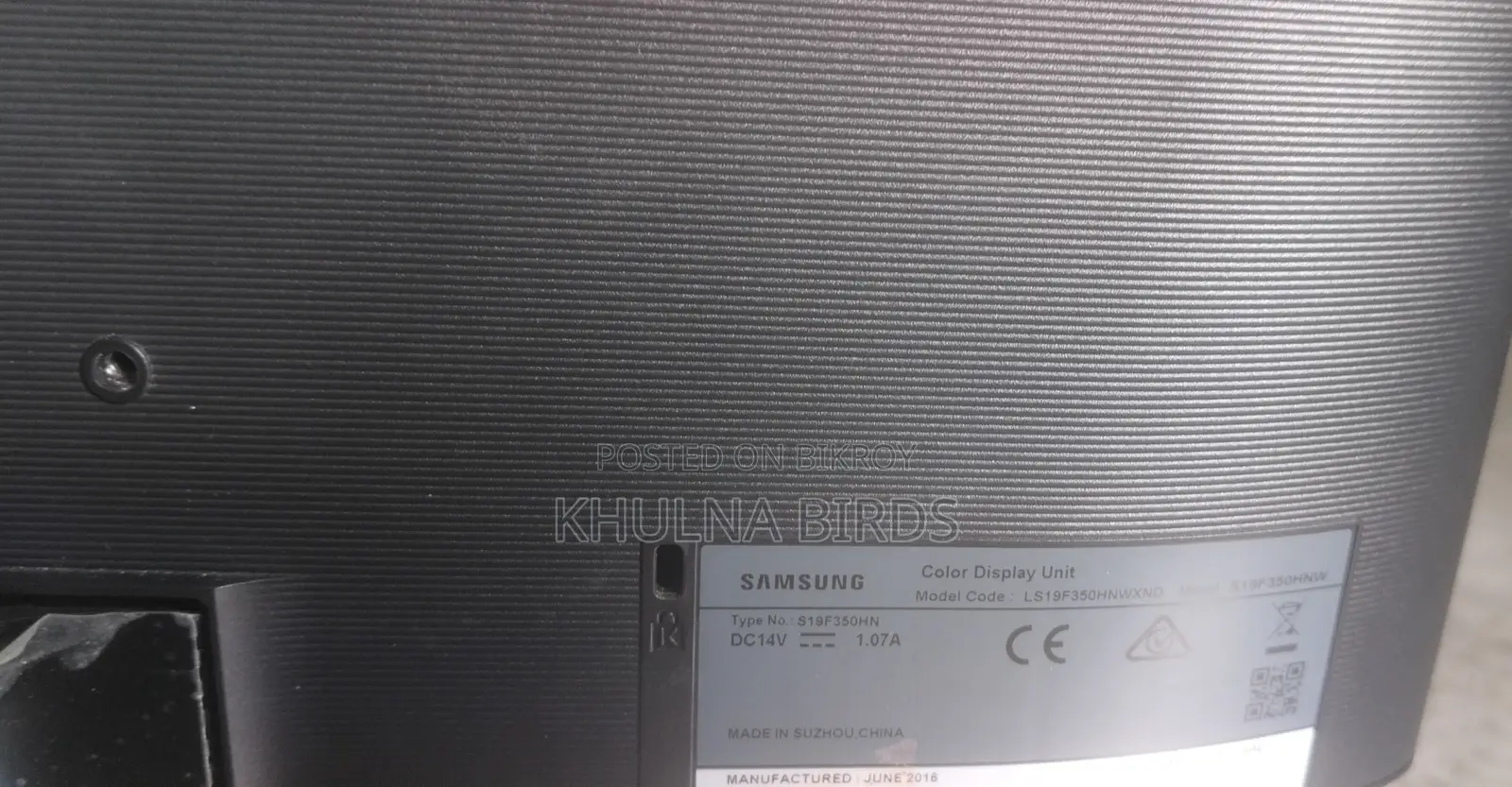 Samsung 19" LED Computer Monitor (S19F350HN)