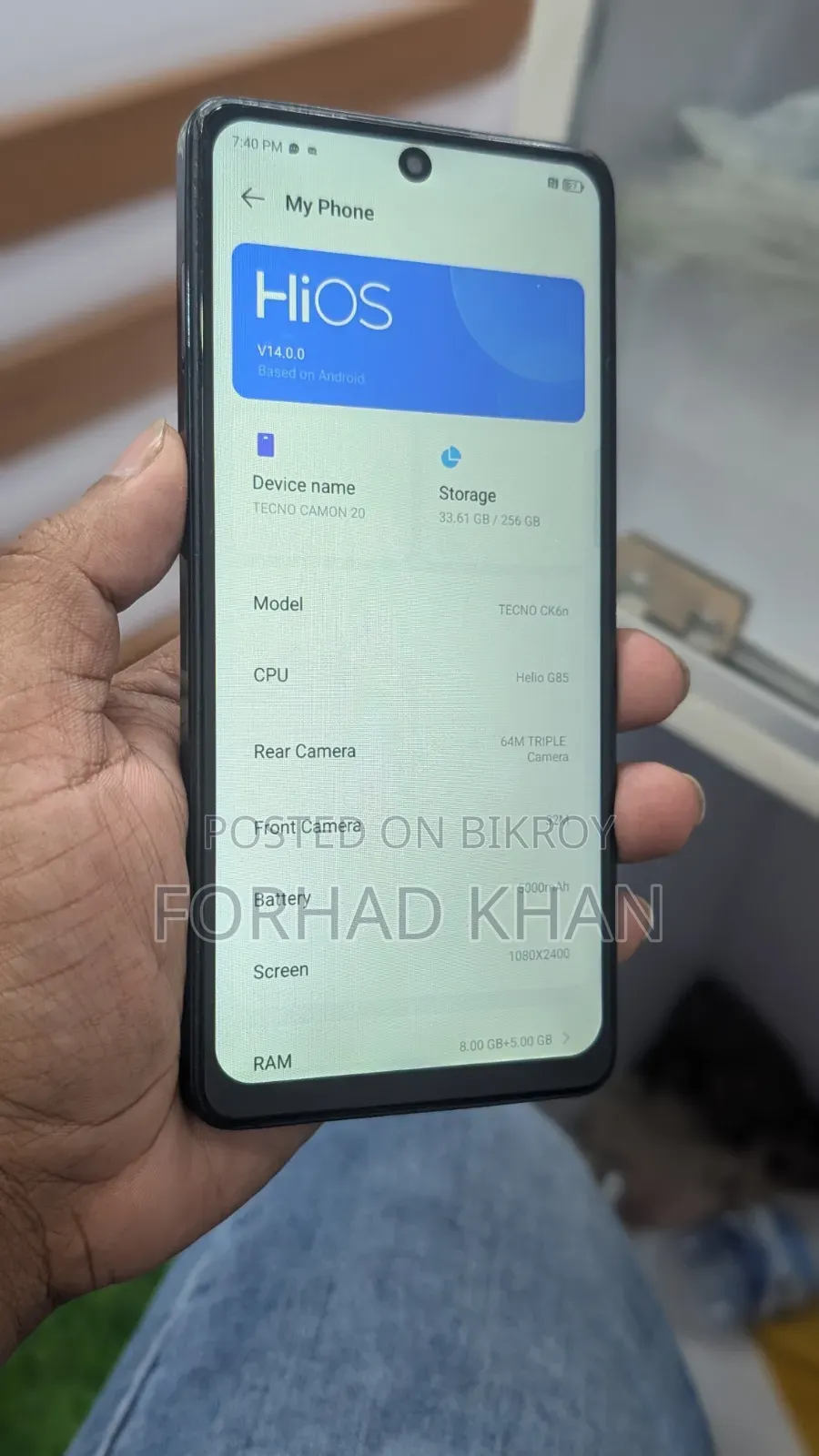 Tecno Camon 20 256 GB Blue